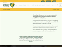 Tablet Screenshot of conscioushumanity.com